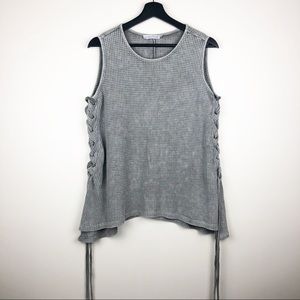 Gray Sleeveless Top